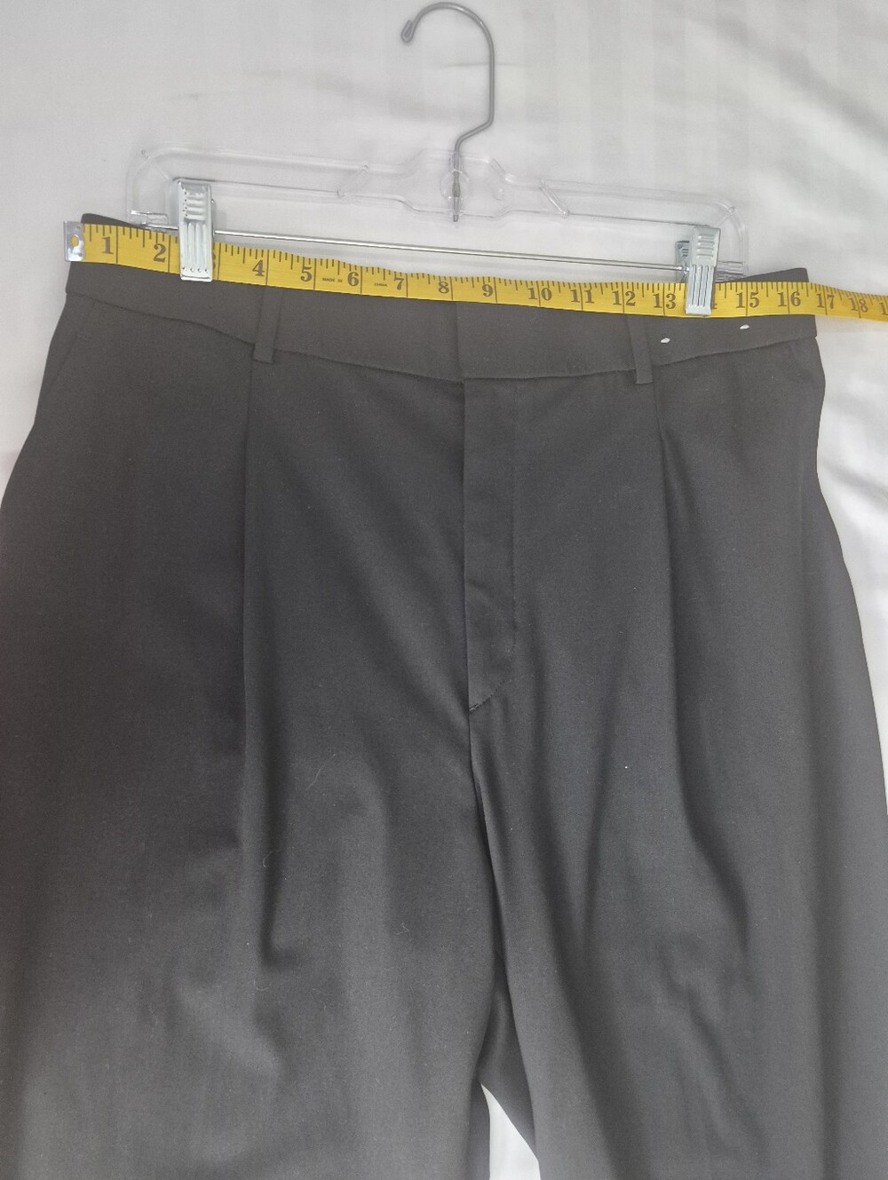 XL Classic Wide-Leg Dress Pants - Black - Picture 8 of 14